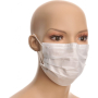 Maska na twarz 3 warstwowa wielorazowa filtr gumki prezentacja